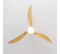 Cecotec - Ventilatori da Soffitto EnergySilence Aero 5295 WhiteWood - 40 W, Diametro 137 cm, Lampada a LED, Telecomando, 6 Velocità, Timer Fino a 8 Ore, 3 Pale, Estate/Inverno,