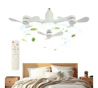 Ventilatori Da Soffitto Con Telecomando Con 3 Velocità E | Lampadario ventilatore LED Per Bagno Dormitorio Appartamento Casa