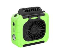 Ventilatori Da Tavolo Di Raffreddamento A Cinghia Portatili For Aria Condizionata Piccoli USB Indossabili Ricaricabili For Lavorare In Campeggio Pesca Freschezza A Lunga Durata(Grass Green)
