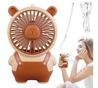 Ventilatori da viaggio - Miniventilatore portatile | Silenzioso design Capybara dispositivo di raffreddamento elettrico per casa, escursioni, scuola, picnic, campeggio