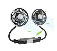 Ventilatori elettrici per auto per sedile posteriore Passeggero Ventilatore portatile per sedile auto Supporto per la testa Ventilatore per sedile posteriore rotante a 360 gradi Ventilatore ad aria