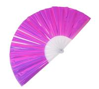 Ventilatori Rave Popping da 13 pollici per balli di linea, ventilatori a mano per le donne Ventilatori Clack pieghevoli per ballare, stivali sul ventilatore a terra, portatile per esterni, matrimoni