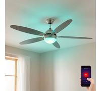 Ventilatorlampe Ventilatore da Soffitto Ventola Soggiorno Smart LED Google RGB