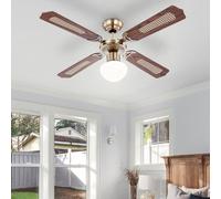 Ventilatore Plafoniera Ventilatorlampe Vor-Rücklauf 3-Stufen Interruttore da