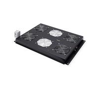 VENTILAZIONE ARMADIO 19" ROLINE Ventola di raffreddamento 26.21.0108, Armadi rack 19 pollici, Nero