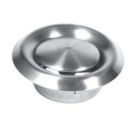 Ventilazione Regolabile in Acciaio Inossidabile, Griglia di Ventilazione a Parete Diffusore, Rotondo Copertura da Condotto Sfiatatoio per L'aspirazione Intern (125 mm)