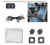 Ventilazione universale del seggiolino auto 12V, ventilatore con metodo di aspirazione, installazione integrata del cuscino del sedile, comodo kit di guida estivo