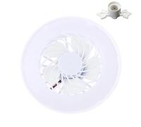 Ventile A Soffitto E27 Con Luce LED LAME A 5 Pala 79 Pollici Velocità Regolabile Con E27 Head AC85V-265V LEGGI