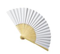Ventile pieghevole portatile - ventola per il cosplay | Fan di mano pieghevole per uomini da donna | Fan di carta per matrimoni Biglietto di invito bianco | La pittura a colori fai -da -te cl