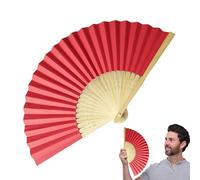 Ventile pieghevole portatile - ventola per il cosplay | Fan di mano pieghevole per uomini da donna | Fan di carta per matrimoni Biglietto di invito bianco | La pittura a colori fai -da -te cl