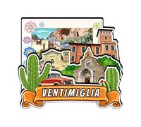 Ventimiglia Liguria Italia Magnete Frigorifero Magnete In Legno Arte Souvenir Collezione Creativa Fatto a Mano Viaggio Casa Ufficio Regali Paesaggio Frigorifero Decor 281