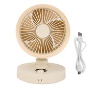 Ventio del desktop Cheotime, la oscillante automatica a LED, la silenziosa scrivania con regolazione a 100 velocità USB ricaricabile per la camera letto