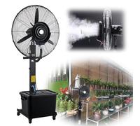 Ventio di Nebbia Industriale con Serbatoio d'Acqua da 11 galloni, Oscillazione a 90 ° per Patio, Garage, Palestra e Officina, 22 Pollici di Ventola Spray a piedistallo di Grandi Dimensioni -