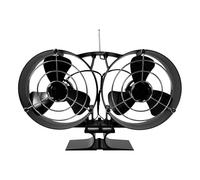 Ventio per stufa a legna -Fan di stufa a calore, ventola eco -fuoco | Quietto doppia ventola per circolazione aria calda, energia per per soggiorno, chalet e riscaldamento invernale