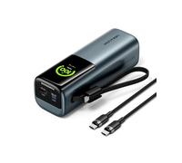 VENTION 27000 mAh Laptop Powerbank 200 W Ricarica Rapida Display Digital & Emoji Animation, Cavo USB-C integrato, 2 x USB-C + USB-A, per iPhone 16/15/14/13 Pro Max, MacBook, Dell, HP, Galaxy S24