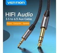 Vention Adattatore cavo audio jack da 3,5 a 6,5 per lettore CD Altoparlante Amplificatore per chitarra Cavo audio TRS Cavo Aux jack da 3,5 mm a 6,5 mm