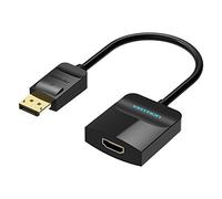 VENTION Adattatore da DisplayPort a HDMI, DP (DisplayPort) maschio a HDMI femmina, convertitore 4K @30Hz con audio, compatibile con HP, HDTV, proiettore, desktop-grigio