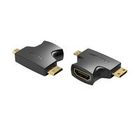 Vention AGFB0 adattatore per inversione del genere dei cavi Mini HDMI, Micro HDMI HDMI Nero NEW