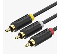 Vention BCABH cavo video composito 2 m 3 x RCA Nero Rosso Bianco Giallo