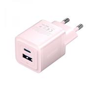 Vention Caricabatterie GaN a 2 Porte USB (C + A) (30W/30W) - Rosa NEW