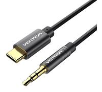 Vention - Cavo audio stereo da USB di tipo C (maschio) a jack da 3,5 mm (femmina), flessibile, per Samsung Galaxy S8/S8 Plus, Google Pixel XL e altri smartphone con porta di tipo C 1m/3ft Gold