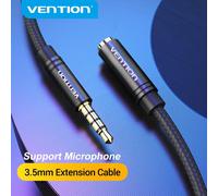 Vention Cavo di prolunga audio jack da 3,5 mm per PC per auto TV Interruttore per laptop Cavo adattatore per prolunga Aux per cuffie stereo da maschio a femmina 3.5