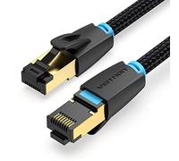 VENTION Cavo di Rete Patch Cat 8, Cavo Ethernet in Cotone SFTP POE LAN RJ45 Supporto 40 Gbps ad Alta Velocità 2000 MHz S/FTP Gigabit RJ45 per Switch, Modem, Router, PC, Pannello Patch, PS4, Xbox (3m)