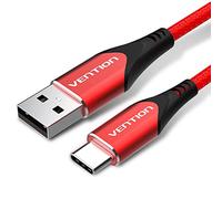 VENTION Cavo di Ricarica USB C A Carica Rapida 3A, Cavo USB 2.0 di Tipo C Compatibile con Note10/S20/S10/A80, Huawei P40/P30/P20, Xiaomi, Honor, Sony, LG ecc.(1m) - Rosso