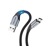 VENTION Cavo Micro USB USB A Micro USB Nylon 2.0, Cavo di Ricarica Android ad Alta Velocità Compatibile con Samsung Galaxy, Huawei, Xiaomi, LG, Sony, Nexus, Nokia, Smartphone Android (1m, Argenteo)