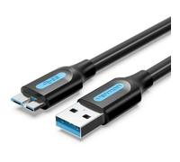 Cavo USB 3.0 Vention per dischi rigidi esterni 10 W 3 m Nero