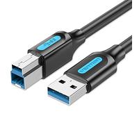 VENTION Cavo Stampante USB Cavo USB 3.0 Tipo A a USB Tipo B Maschio a Maschio Velocità di Trasferimento Dati Speed Fino a 480Mbps per HP, Dell, Canon, Lexmark, Xerox 2m