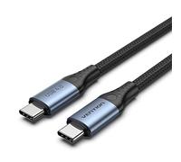 Cavo USB 4.0 C maschio a C maschio in cotone intrecciato 5A