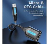 Vention CCUBB OTG Cavo USB 2.0 Micro-B Maschio a USB A Femmina 0,15 m Nero