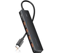 Vention CHJBB Hub 5 in 1 USB-C a USB-A 3.2 Gen2x4/USB-C 10G 0,15 m Nero