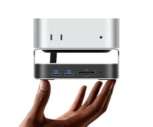 VENTION Dock 10-in-1 Mac Mini M4/M4 Pro con DisplayPort 4K@240Hz/144Hz, alluminio Hub con Alloggiamento M.2 NVMe fino a 8TB, 5 x 10Gbps USB-A & USB-C Ports, Lettore SD/TF, Audio 3.5mm