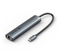 Vention Docking Station 6 en 1 USB-C a HDMI/3xUSB3.0/USB-C 3.2 G1/RJ45/PD 100W - 0.15m - Color Gris