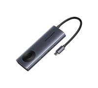 VENTION Docking Station, Hub Type-C 6-in-1 con Ricarica Wireless, HDMI 4K@60Hz, Ricarica PD 100W, Porte USB-A/C, Caricatore Qi 5W per Watch/AirPods, Compatibile con MacBook/Dell/HP/iPhone/Samsung