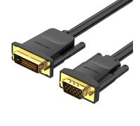 Vention EABBG cavo e adattatore video 15 m DVI VGA (D-Sub) Nero