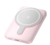 Vention PowerBank 5000mAh Magnetico Wireless - Ricarica Rapida 20W - Doppia USB-C - Display Luminoso - Rosa