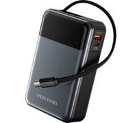 Vention FHYB0 Powerbank 20000mAh 65W con Cavo USB-C Integrato Grigio