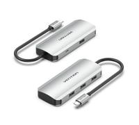 Vention Hub 5 porte 5000 Mbit/s TNAHB alluminio USB-C PD 4xUSB 3.2 Gen 1 + MicroUSB