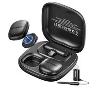 VENTION Mini Microfono Wireless per iPhone 17/16/15 Pro Max, [Plug and Play] USB-C Bluetooth Lavalier Microfono per Android,Dotato di custodia di ricarica da 24 ore per Registrazioni Video,Vlogging