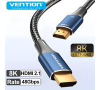 Vention Nuovo cavo HDMI 2.1 da 8K a 60 Hz Video 3D Cavo HDMI digitale HD da 48 Gbps certifizzato ad alta velocità per Samsung Sony Xiaomi TV Swictch