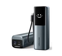 VENTION Power Bank 20000mAh 165W con Cavo Integrato, Display Digitale e Animazione Emoji, 2 X 100W USB-C Ricarica Rapida, Compatibile con MacBook, Dell, HP, iPhone 17/16/15/14, Samsung Galaxy S24
