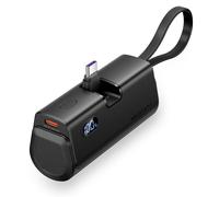 Vention Power Bank 4800mAh - USB-C - Ricarica rapida 225W - Connettore pieghevole - Nero