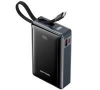 Power bank Vention da 20000 mAh - Potenza di uscita fino a 65 W - Power Delivery - USB-A - USB-C - Display a LED - Tecnologia PPS - Grigio