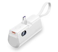 Vention PowerBank 4800mAh - USB-C - Carga Rapida 22.5W - Conector Plegable - Color Blanco
