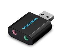VENTION Scheda Audio esterna USB Adattatore USB Jack 3.5 Cuffie Microfono TRRS per Cuffie Microfono Stereo Casse, Compatibile con Windows, Mac OS, Linux, PS5, Plug And Play (Senza Cavo)