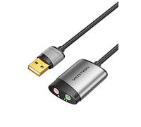 VENTION Scheda Audio esterna USB Adattatore USB Jack 3.5 Cuffie Microfono TRRS per Cuffie Microfono Stereo Casse, Compatibile con Windows, Mac OS, Linux, PS5, Plug And Play