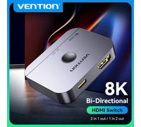 Vention Switcher HDMI 8K Bi-Direction 2.1 Switch HDMI Adattatore 1x2/2x1 Convertitore 2 in 1 uscita per PS4/5 Xiaomi TV Box Splitter HDMI